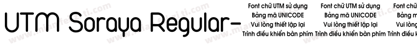 UTM Soraya Regular字体转换